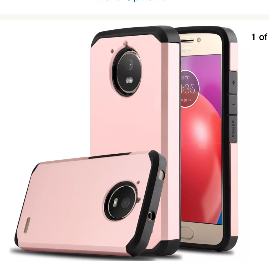 Motorola Moto E4 Shockproof Hybrid Case Cover